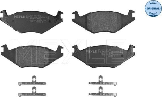 Meyle 025 208 8917 - Тормозные колодки, дисковые, комплект unicars.by