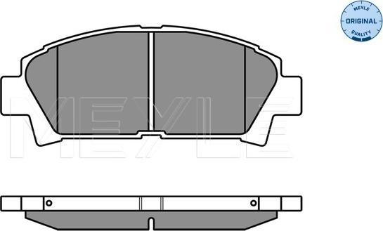 Meyle 025 219 6115/W - Тормозные колодки, дисковые, комплект unicars.by