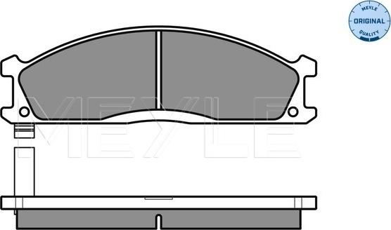 Meyle 025 213 4717 - Тормозные колодки, дисковые, комплект unicars.by