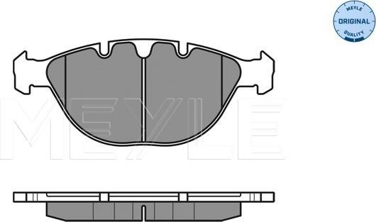 Meyle 025 234 4821 - Тормозные колодки, дисковые, комплект unicars.by