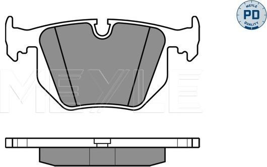 Meyle 025 234 4717/PD - Тормозные колодки, дисковые, комплект unicars.by