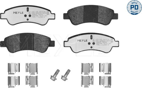 Meyle 025 235 9919/PD - Тормозные колодки, дисковые, комплект unicars.by