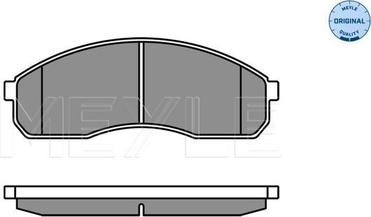 Meyle 025 236 4916/W - Тормозные колодки, дисковые, комплект unicars.by