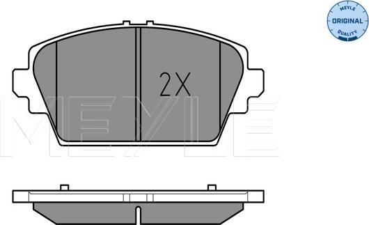 Meyle 025 230 9416/W - Тормозные колодки, дисковые, комплект unicars.by