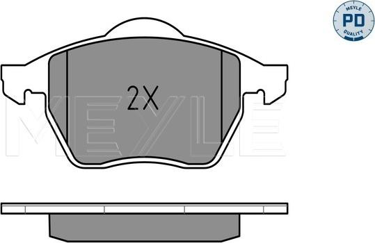 Meyle 025 230 1820/PD - Тормозные колодки, дисковые, комплект unicars.by