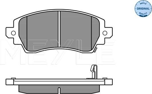 Meyle 025 230 8818/W - Тормозные колодки, дисковые, комплект unicars.by