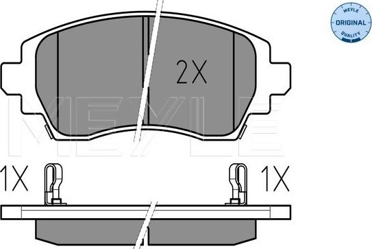 Meyle 025 230 8818/W - Тормозные колодки, дисковые, комплект unicars.by