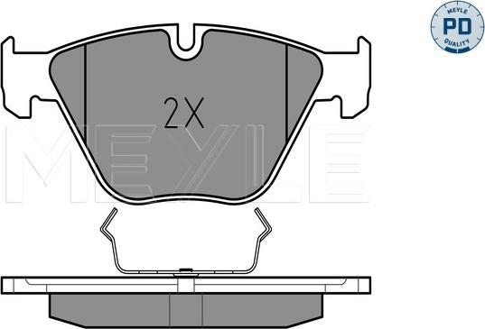 Meyle 025 233 4720/PD - Тормозные колодки, дисковые, комплект unicars.by