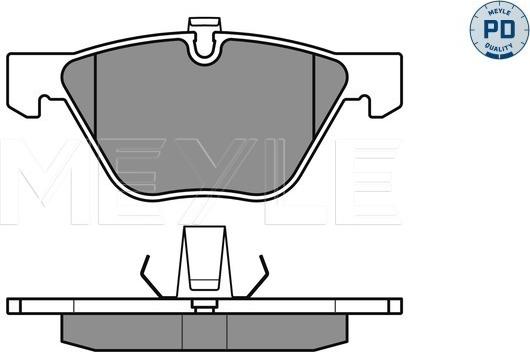 Meyle 025 233 1320/PD - Тормозные колодки, дисковые, комплект unicars.by