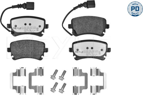 Meyle 025 233 2617-1/PD - Тормозные колодки, дисковые, комплект unicars.by