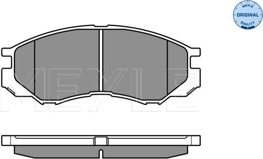 Meyle 025 232 9015/W - Тормозные колодки, дисковые, комплект unicars.by