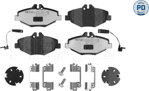 Meyle 025 237 4320-1/PD - Тормозные колодки, дисковые, комплект unicars.by