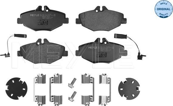 Meyle 025 237 4320/W - Тормозные колодки, дисковые, комплект unicars.by