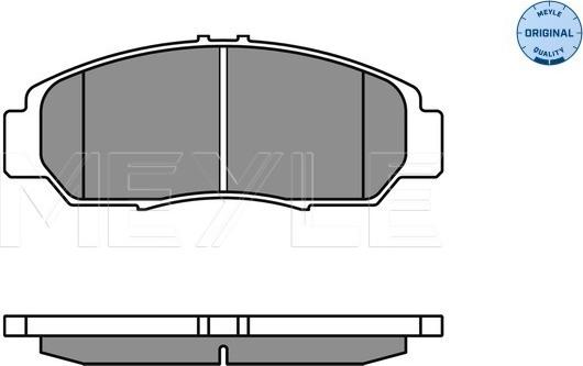 Meyle 025 237 2916/W - Тормозные колодки, дисковые, комплект unicars.by