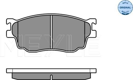 Meyle 025 237 7716/W - Тормозные колодки, дисковые, комплект unicars.by