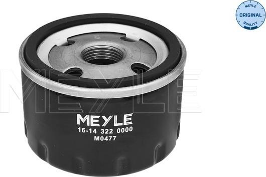 Meyle 16-14 322 0000 - Масляный фильтр unicars.by