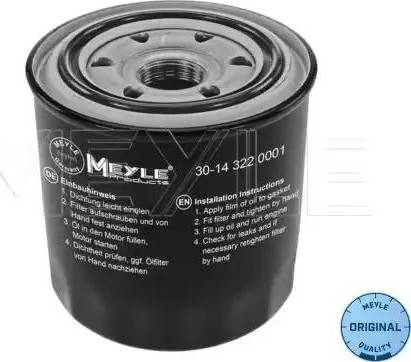 Meyle 30-14 322 0001 - Масляный фильтр unicars.by