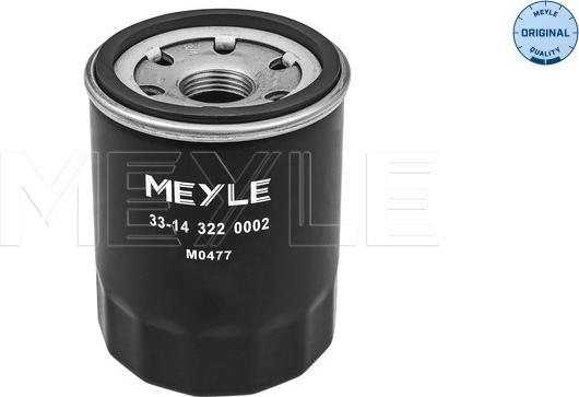 Meyle 33-14 322 0002 - Масляный фильтр unicars.by