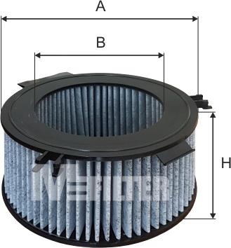 Mfilter A 958C - Фильтр воздуха в салоне unicars.by