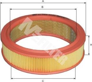 Mfilter A 101 - Воздушный фильтр, двигатель unicars.by