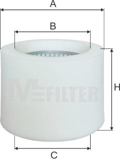 Mfilter A 8035 - Воздушный фильтр, двигатель unicars.by