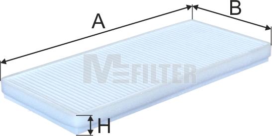 Mfilter K 922 - Фильтр воздуха в салоне unicars.by