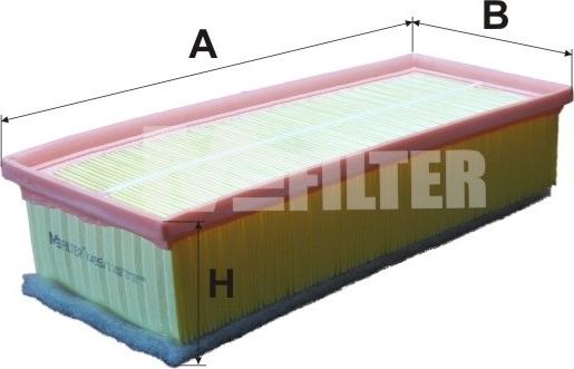 Mfilter K 495/1 - Воздушный фильтр, двигатель unicars.by