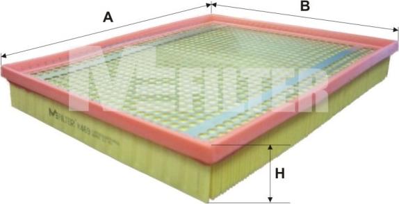 Mfilter K 469 - Воздушный фильтр, двигатель unicars.by