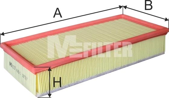 Mfilter K 165/1 - Воздушный фильтр, двигатель unicars.by