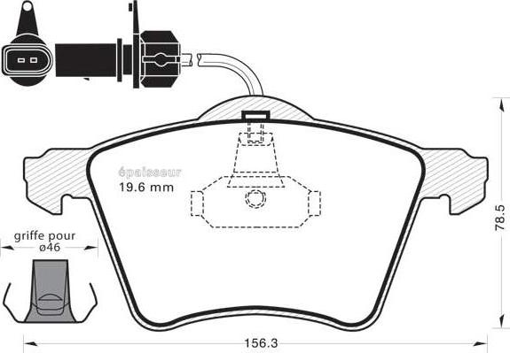 VAICO V10-8184-1 - Тормозные колодки, дисковые, комплект unicars.by