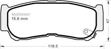 MGA 900 - Тормозные колодки, дисковые, комплект unicars.by