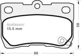 Magneti Marelli 363700201593 - Тормозные колодки, дисковые, комплект unicars.by