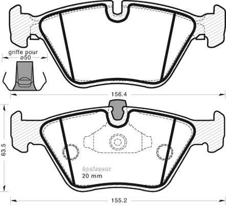 Textar 2199091 - Тормозные колодки, дисковые, комплект unicars.by