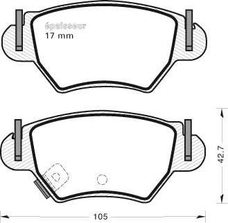 Magneti Marelli 363700209066 - Тормозные колодки, дисковые, комплект unicars.by