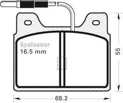 FTE BL1045A2 - Тормозные колодки, дисковые, комплект unicars.by