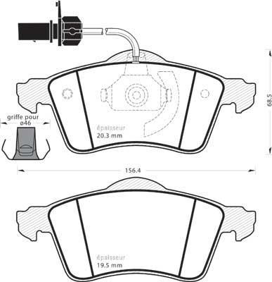 Magneti Marelli 025 218 8519/W - Тормозные колодки, дисковые, комплект unicars.by