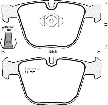 Bilstein 34216793025 - Тормозные колодки, дисковые, комплект unicars.by