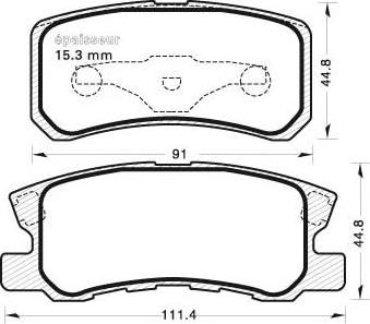 Valeo 9010386 - Тормозные колодки, дисковые, комплект unicars.by