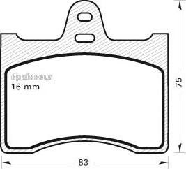 Brembo P61040 - Тормозные колодки, дисковые, комплект unicars.by