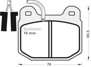 HELLA 8DB 355 017-581 - Тормозные колодки, дисковые, комплект unicars.by