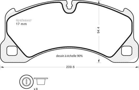 INTERBRAKE DP42203RS - Тормозные колодки, дисковые, комплект unicars.by