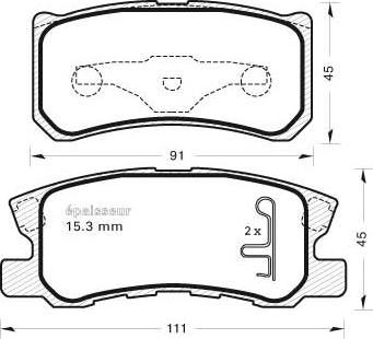 Meyle MBP0389PD - Тормозные колодки, дисковые, комплект unicars.by