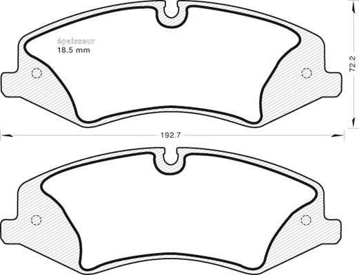 MGA 1009 - Тормозные колодки, дисковые, комплект unicars.by