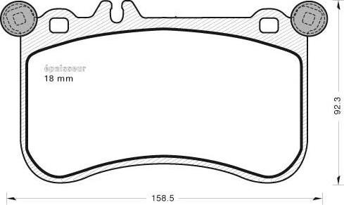 MGA 1082 - Тормозные колодки, дисковые, комплект unicars.by