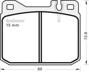 CONTITECH 13046060312 - Тормозные колодки, дисковые, комплект unicars.by