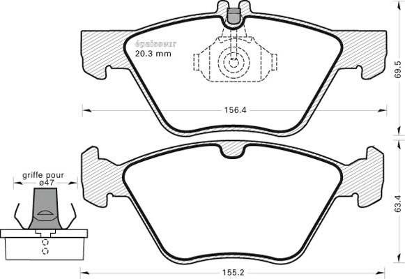 FTE 9001865 - Тормозные колодки, дисковые, комплект unicars.by