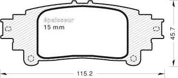 SCT-MANNOL SP713 - Тормозные колодки, дисковые, комплект unicars.by