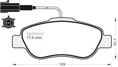 Magneti Marelli PF0215 - Тормозные колодки, дисковые, комплект unicars.by