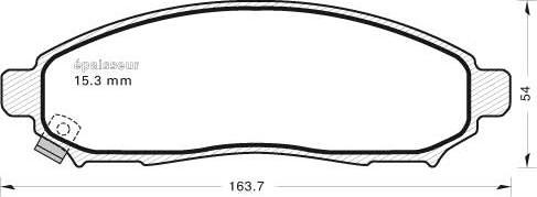 MGA 1118 - Тормозные колодки, дисковые, комплект unicars.by