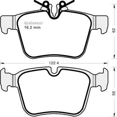 Mercedes-Benz N0084201420 - Тормозные колодки, дисковые, комплект unicars.by